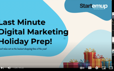 Last Minute Digital Marketing Holiday Prep! With Emily Bassett at Startemup